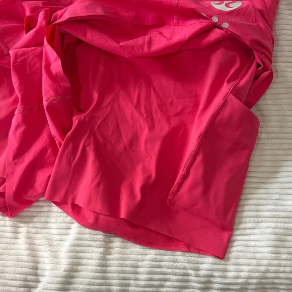 lululemon athletica nulux road to trail sonic pink shorts size 12 - Picture 7 of 8